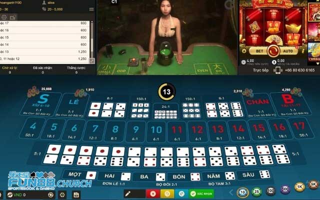 Các kèo cược có trong game Sicbo